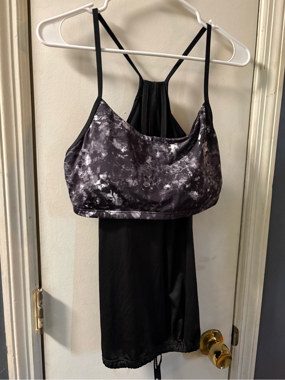 Nike Black & Gray Tie-Dye Active top size XL